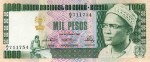 Amilcar Cabral sur un billet de 1000 pesos