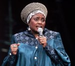Miriam Makeba during a concert