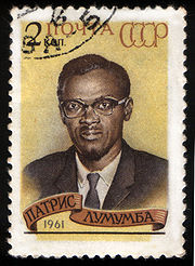 Lumumba on a USSR stamp in 1961