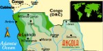 Map of Angola showing Mbanza Kongo