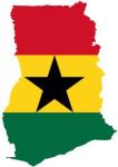 Map and Flag of Ghana