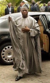 President Olusegun Obasanjo of Nigeria, famous for his boubous