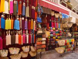 A souk in Marrakesh