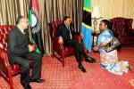 President Banda of Malawi kneeling to President Kikwete of Tanzania?