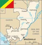 Map and Flag of the Republic of Congo 