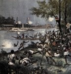 French invasion of the Dahomey along the Oueme River in 1892