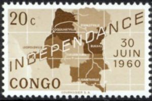DRC_Republic_of_the_Congo_(Léopoldville)_-_Commemoration_Independence_Stamp