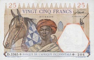 Monnaie_Bank of Senegal 1938